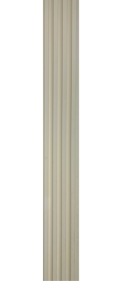 3D letvice za zid bež boje Sahara Sand - dekorativna WPC zidna obloga 2.8x0.16m