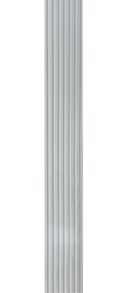 3D letvice za zid bijele boje - premium WPC zidni panel 3.0x0.135m