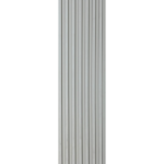 3D letvice za zid sive boje - dekorativni WPC zidni panel 3.0x0.135m