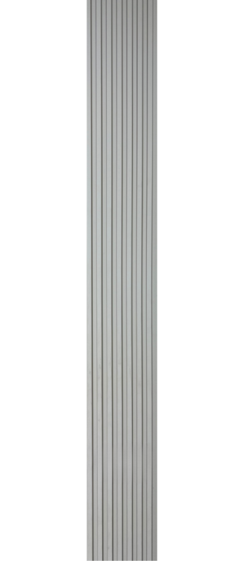 3D letvice za zid sive boje - dekorativni WPC zidni panel 3.0x0.135m