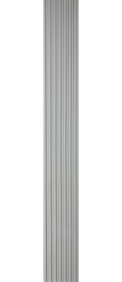 3D letvice za zid sive boje - dekorativni WPC zidni panel 3.0x0.135m