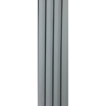 3D letvice za zid sive boje Graphite - dekorativni WPC zidni panel 2.8x0.16m
