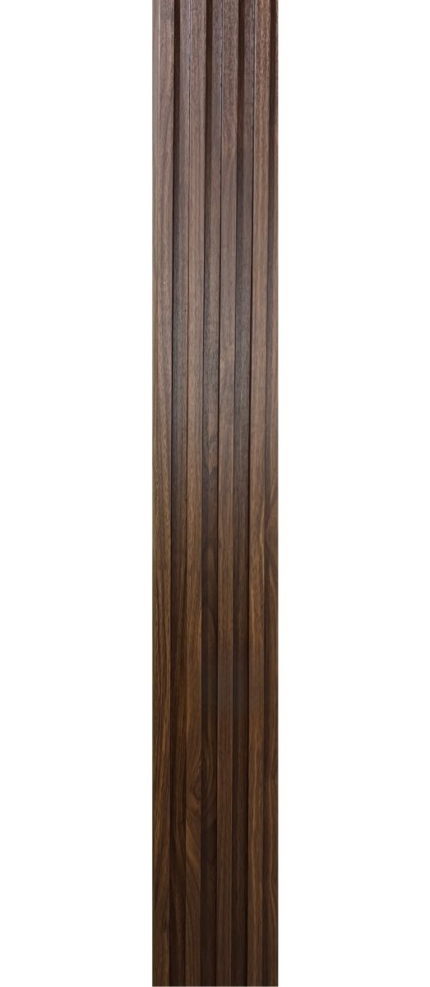 3D letvice za zid smeđe boje karamel - drvo dezen WPC zidna obloga 2.8x0.16m