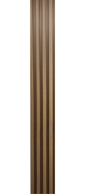 3D letvice za zid smeđe boje - orah dezen WPC zidna obloga 2.8x0.16m