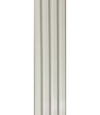 3D letvice za zid bež boje ivory - koža uzorak WPC zidna obloga 2.8x0.16m