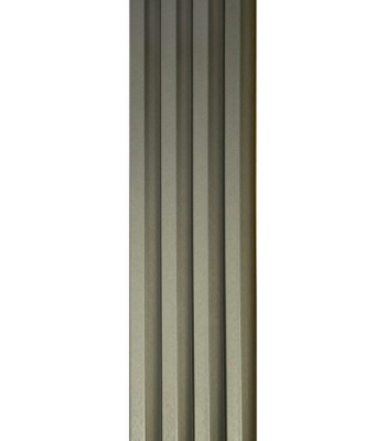3D letvice za zid brončane boje - metalni efekt WPC zidni panel 2.8x0.16m