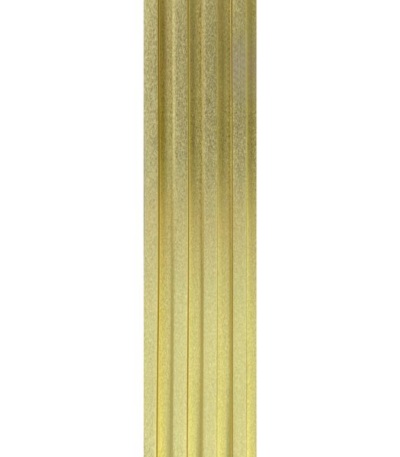 3D letvice za zid zlatne boje - metalik efekt WPC zidni panel 2.8x0.16m