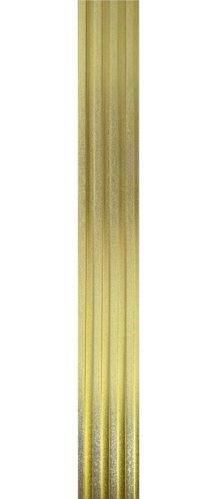 3D letvice za zid zlatne boje - metalik efekt WPC zidni panel 2.8x0.16m