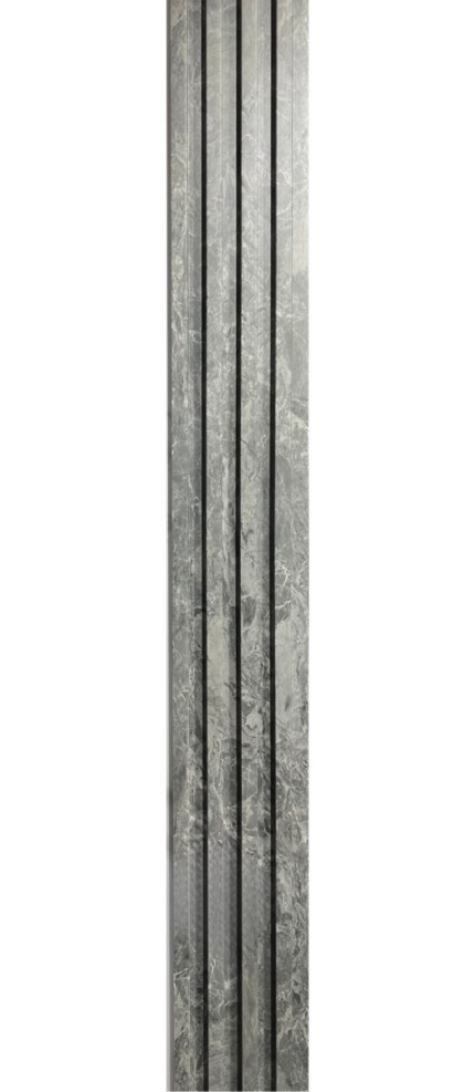 3D letvice za zid sive boje Stone Gray - mramor uzorak WPC zidni panel 2.8x0.16m