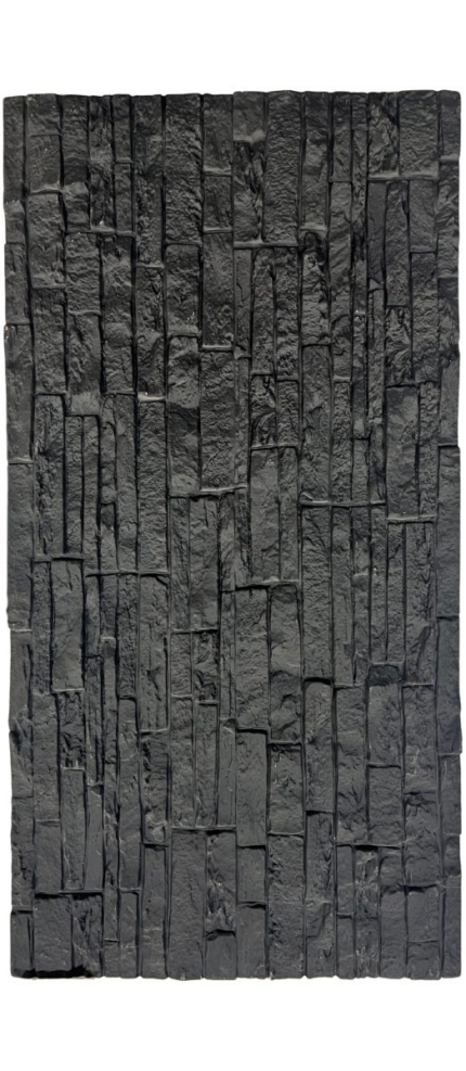 Crni PU Stone Bunja dalmatinski dekorativni kameni panel 1.2x0.6m - MakeMyHome