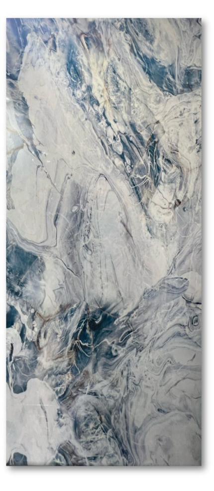 Bijeli UV panel UV44 - sedefasta bijela zidna obloga 2.8x1.22m - MakeMyHome